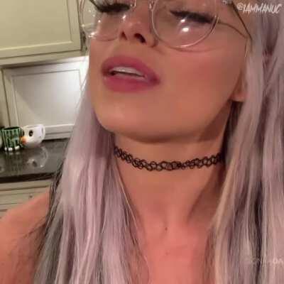 Liv Morgan Swallow Cream 👀👅