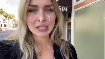 Double facial cum walk 🤭