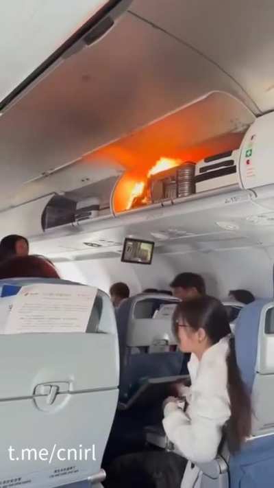 Air China Airbus A321 makes emergency landing after passenger's power bank catches fire at 10km altitude