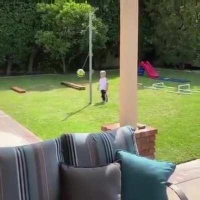 Pow. Right in the kids face.