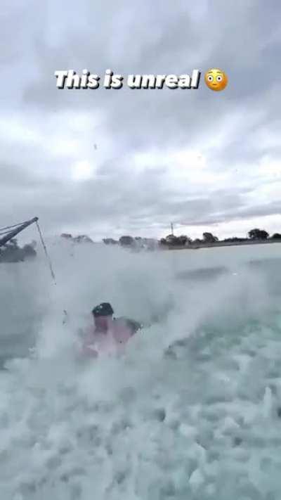 He can do it all on water.