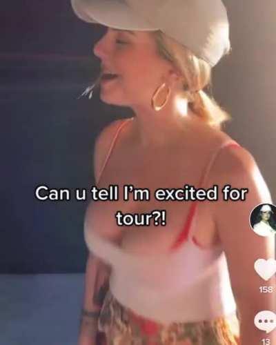 Excited for her tour