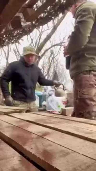 Building a kitchen on the front lines