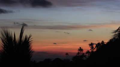 Red sky and clouds on Koh Phangan: Canon M50