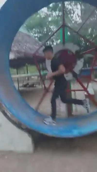 Turns out humans can't beat hamsters at their own game