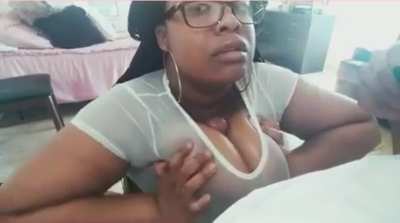 Milked him with her milkers 