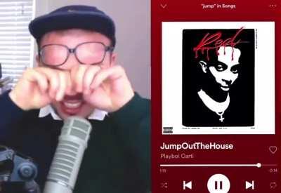CONCEPT: Anthony Fantano tears up listening to the masterpiece that is JumpOutTheHouse