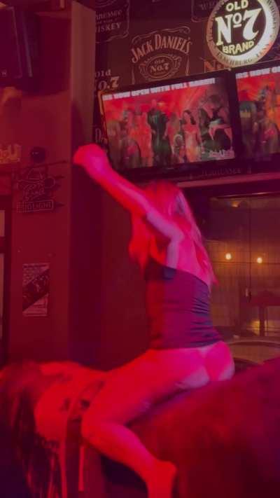 Bull ride with no panties