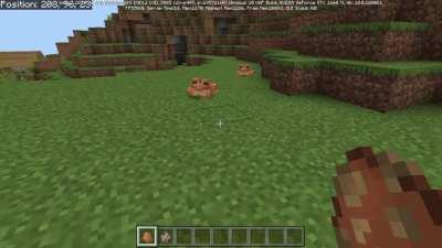 The frogs can eat goats.