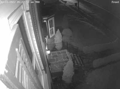 Dude blasting his horn at 530am, 1-3 times a week, for months. PD finally caught him. He's upset at the neighbor's trashcan placement...