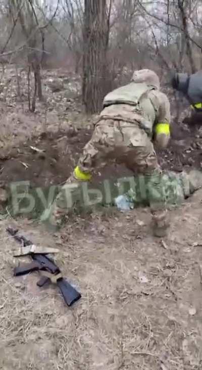 Ukrainian conscript deserted his position and got buried alive