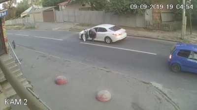 Launch straight onto a road! P.S. The kid was okay.