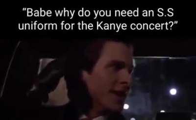 He'd probably run off stage after three songs anyway