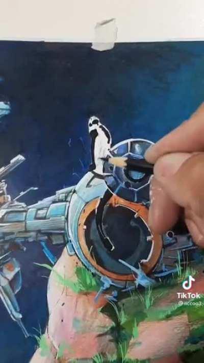 A lovely Tie fighter drawing