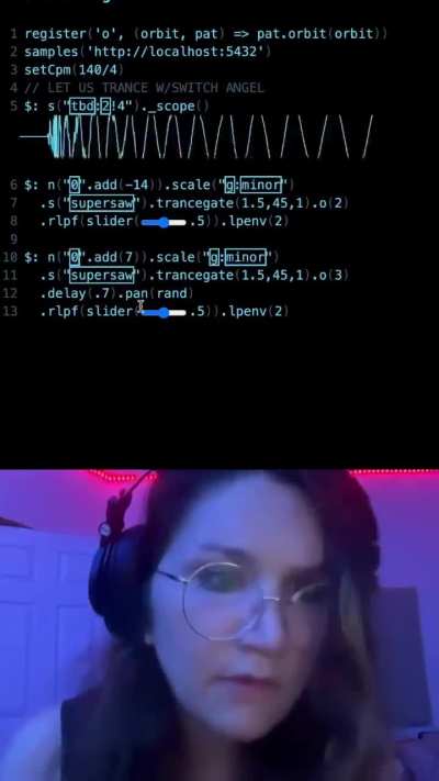 Creating trance music with code