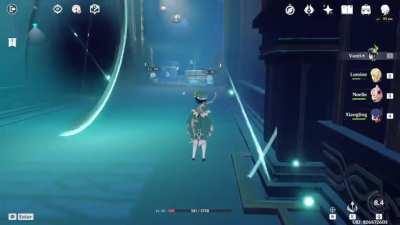 Arrow trajectory bent because of Venti's burst