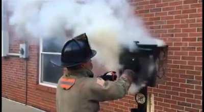 How to put out a fire