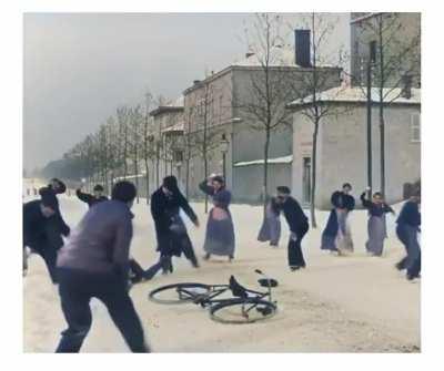 guy on the bike got fucking clobbered