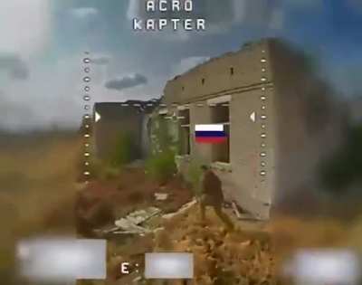 A Ukrainian FPV pilot attacks the exposed Russian rear flank. Kherson Oblast.