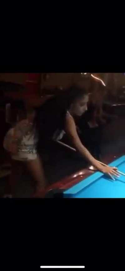 To claim to be a pro at pool