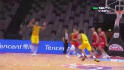 [Highlight] Bruno Caboclo dunks with authority in a blowout win over Bogdanovic's Croatia