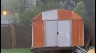 Filming your shed during a storm