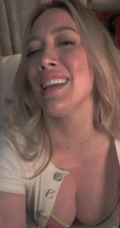 “I know you’ve been staring. That’s okay, I don’t bite. Come take a closer look” Step Mom Hilary Duff. “Oh wow you really have got excited.”