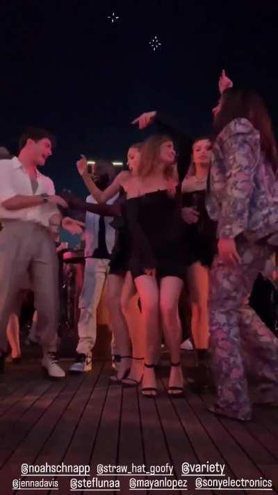 Dancing with friends