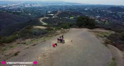 He’s flying a drone while she rides his cock! [mf] milf