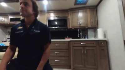 Meanwhile Fernando Alonso: