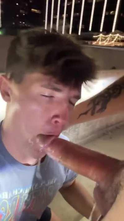 his GF has never asked how he's able to afford rent in the skyrise he lives in.