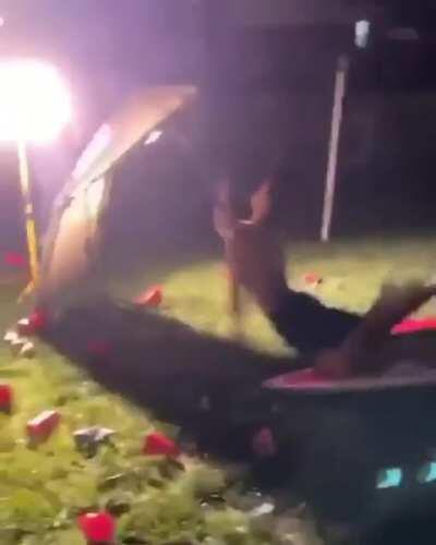 WCGW sliding shirtless on these tables while being really drunk