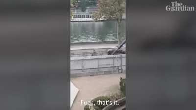 Social footage purports to show moment thieves escaped Louvre with jewellery worth €88m