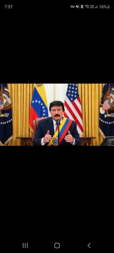 Announcement from the New president of Venezuela