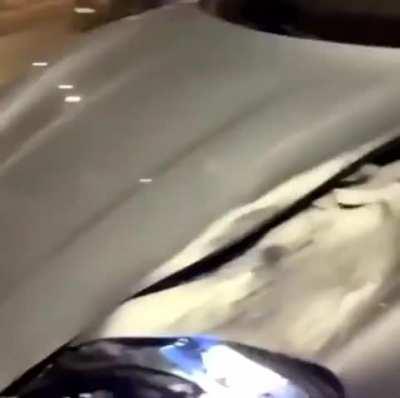 Rich drunk kid rams porche into a couple on bike ( aftermath video ) - Pune, India