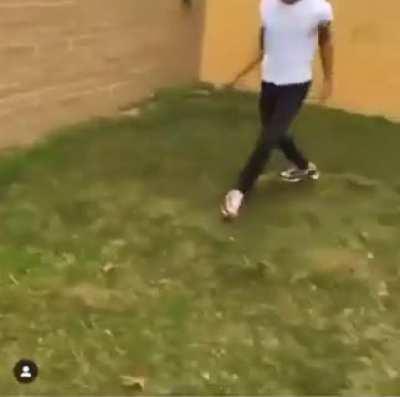 Near knockout, surprised guy in grey didn’t get knocked out.