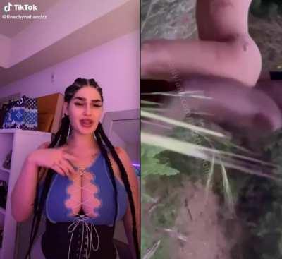 TIKTOK THOT GETS FUCKED IN THE WOODS