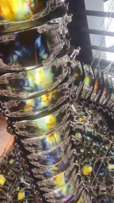 This Kinetic art called Gyre. It is displayed for the Korean Pavilion at the 59th Venice Biennale.