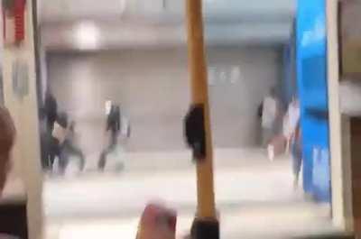 A rare footage from Hongkong where a Protestor is seen kicking a Chinese policemen inorder to save the fellow protestor from police brutality. LoLz SaLaaM CuMraDes !!