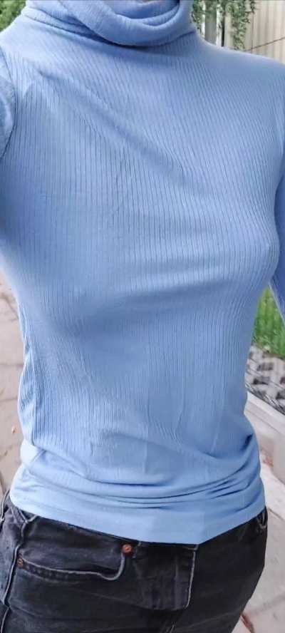 Perfect weather for a braless walk