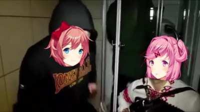 I gently open the door and–