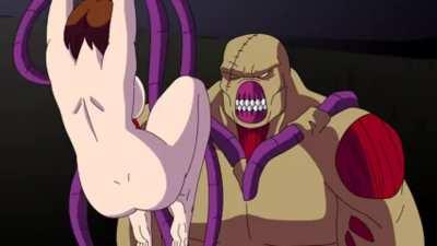 Jill getting tossed around by Nemesis (Hinca-P)