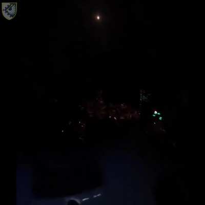 Ukrainian MiG-29 destroys a Russian Shahed kamikaze drone during a night mission