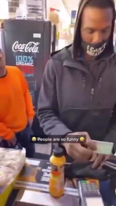 Oh man... the life of a cashier.