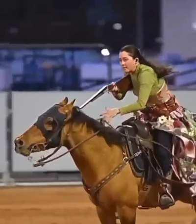 Impressive horsemanship