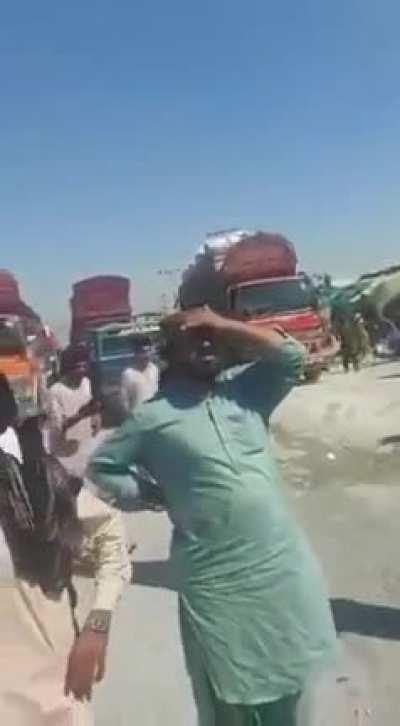 Idiots are throwing away food in flood-affected Pakistan.