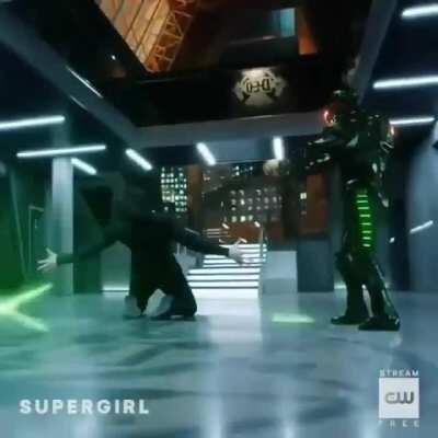 This real scene from Supergirl 