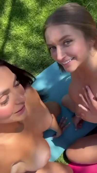 It was just a yoga session, but we&rsquo;re naked, kissing each other