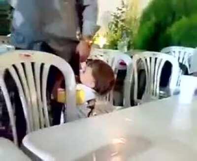 idiot gives 2 year old a gun then gets shot