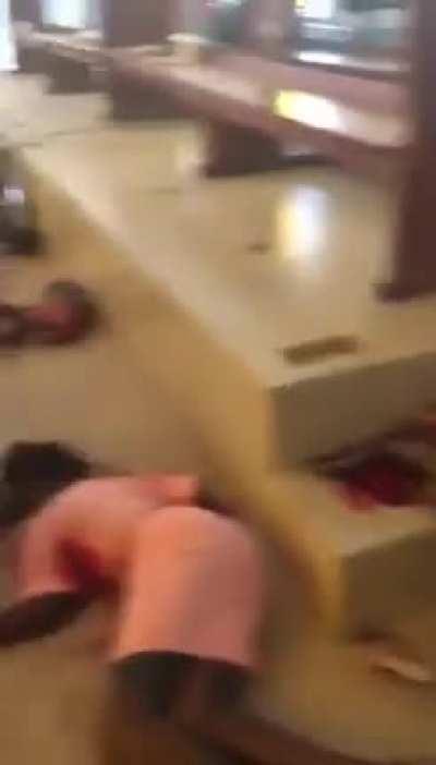 The aftermath of the shooting in Nigeria that left at least 50 dead (news source in comments)